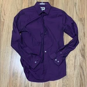 Purple long sleeve button down. Small 14-14.5